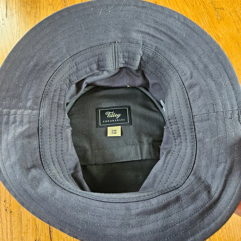 Tilley Endurables Bucket Hat Mens‎ S/M Blue Cotton Outdoor Sun Travel